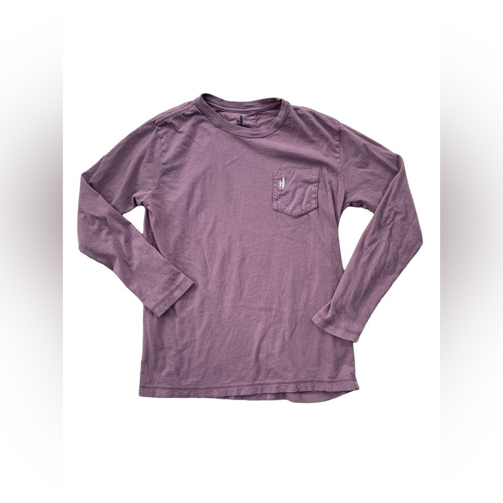 Johnnie-O Jr. Size 12 Brennan Long Sleeve T-Shirt In Rosewood